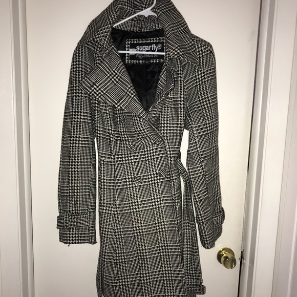 houndstooth black and white coat - Picture 2 of 4
